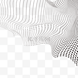 网格科技纹理图片_未来风格波浪抽象点科技
