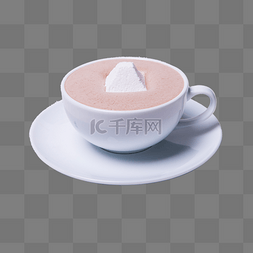 液体咖啡图片_白色咖啡加糖圆盘元素