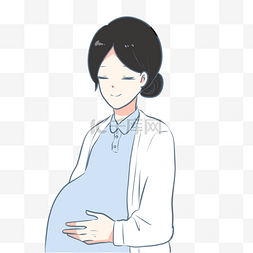 一位怀孕的准妈妈