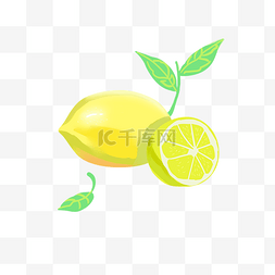 夏天柠檬清爽可爱素材