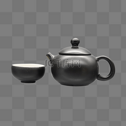 茶壶黑色图片_黑色陶瓷茶壶