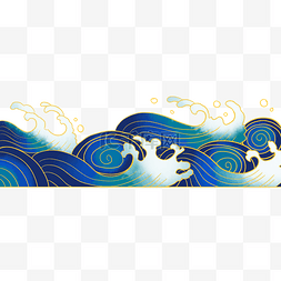 大海海浪纹