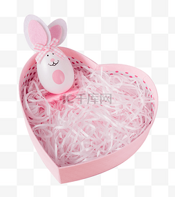 粉色爱心礼盒图片_兔子粉色可爱节日复活节