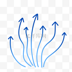 气流飘动箭头