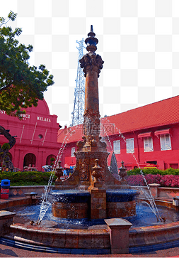 马来西亚荷兰广场英式喷泉