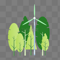 节约能源图片_风车环保绿色能源