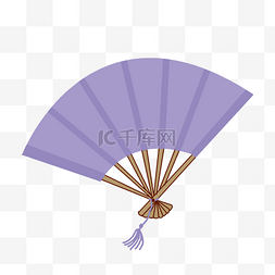 紫色扇子折扇
