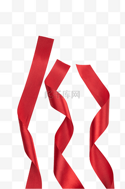 红色丝绸绸带丝带