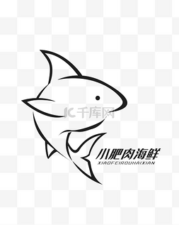 鲸鱼logo图片_黑色线条鲸鱼LOGO