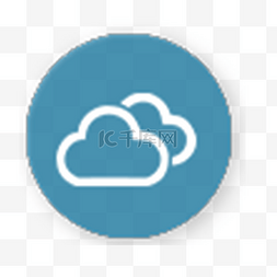天气app图标图片_白色的云彩图标免抠图