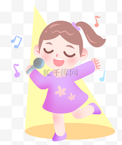 聚光灯下的音乐歌手