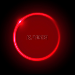 红色光环光圈圆圈