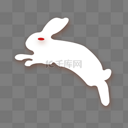 可爱的白兔
