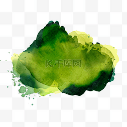 绿色渐变质感图片_water splash绿色渐变边框