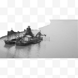 清澈高远图片_两条小船在湖水中