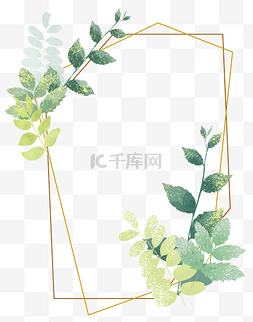 植物叶片装饰图片_绿色清新装饰物