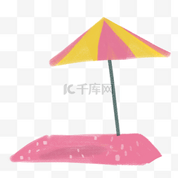 卡通遮阳伞免抠图