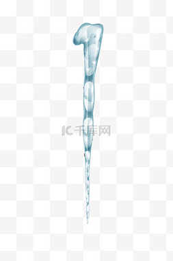 蓝色冰柱图片_蓝色冰冻冰柱