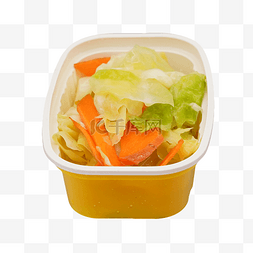 黄色饭盒泡菜