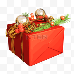 AI矢量圣诞礼物盒