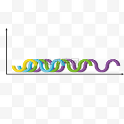波浪数据图表素材图片_波浪图表PPT插画