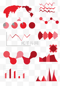 红色商务办公图片_红色商务流程图