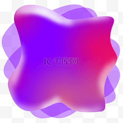 糖果渐变图片_不规则图形几何流体紫色