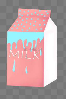 粉色盒装酸奶