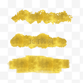 金箔烫金笔刷png素材