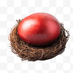 复活节彩蛋图片_红色复活节彩蛋