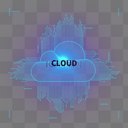 云端安全图片_高科技芯片云端网络