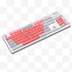 粉色按键键盘