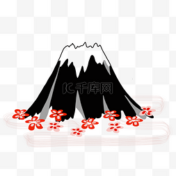 卡通日本富士山插图