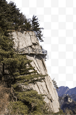 蓝天大山图片_雄壮巍峨的大山png素材