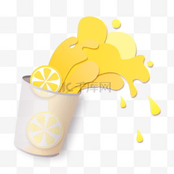 柠檬饮料元素