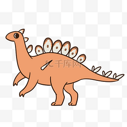 钉状龙的恐龙插画