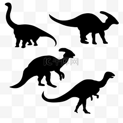 恐龙几个图片_恐龙翼龙剪影