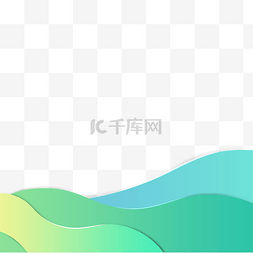 波浪边框素材图片_流体波浪块状边框