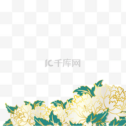 中国牡丹风图片_牡丹菊花剪纸边框