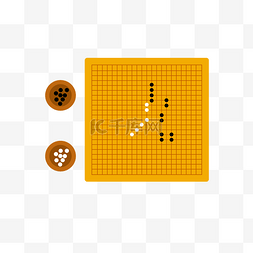 黑子图片_卡通围棋