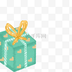 生日礼品图片_绿色的礼盒免抠图