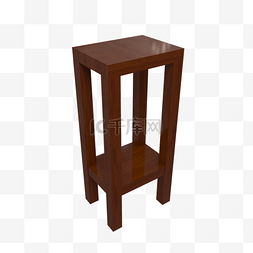 实木写实吧台座椅