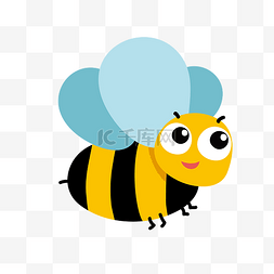 一只可爱的蜜蜂插图