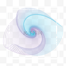 动感线素材图片_科技感不规则渐变图形线条