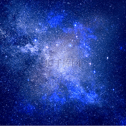 银河炫光图片_蓝色星空