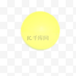 黄色圆球