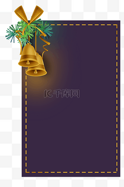 圣诞节提示框图片_圣诞节铃铛文字框