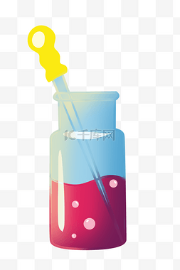 瓶子里的花束图片_化学蓝色瓶子 