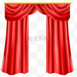 透明窗帘布图片_红色窗帘帘布