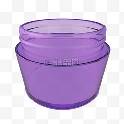紫色化妆品玻璃瓶